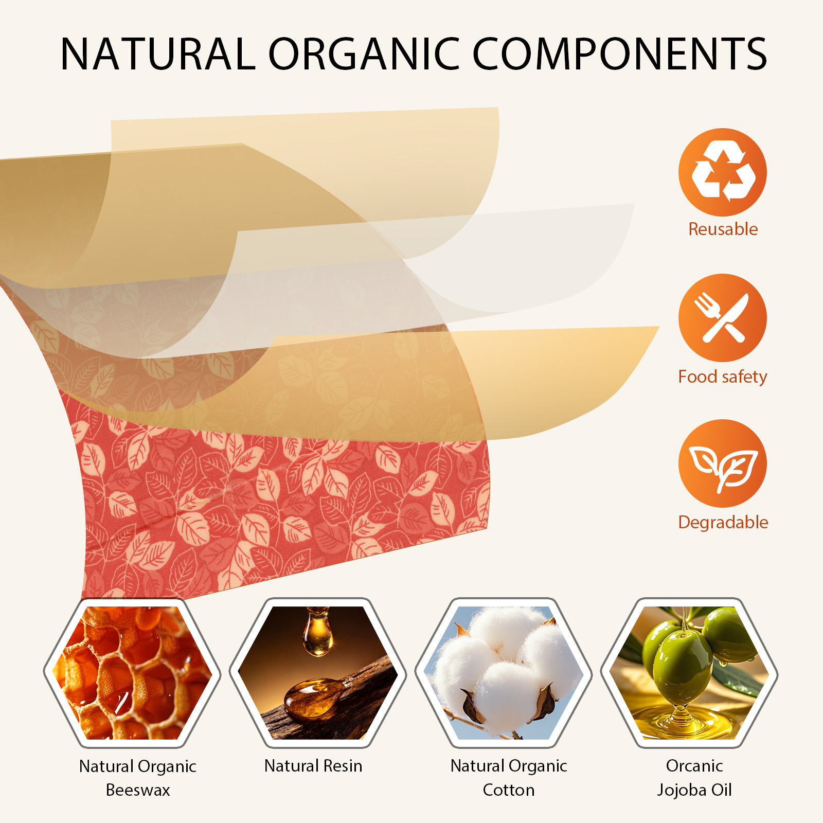 11-delige set biologische kato - Beeswax Wrap Reusable recensie en prijs