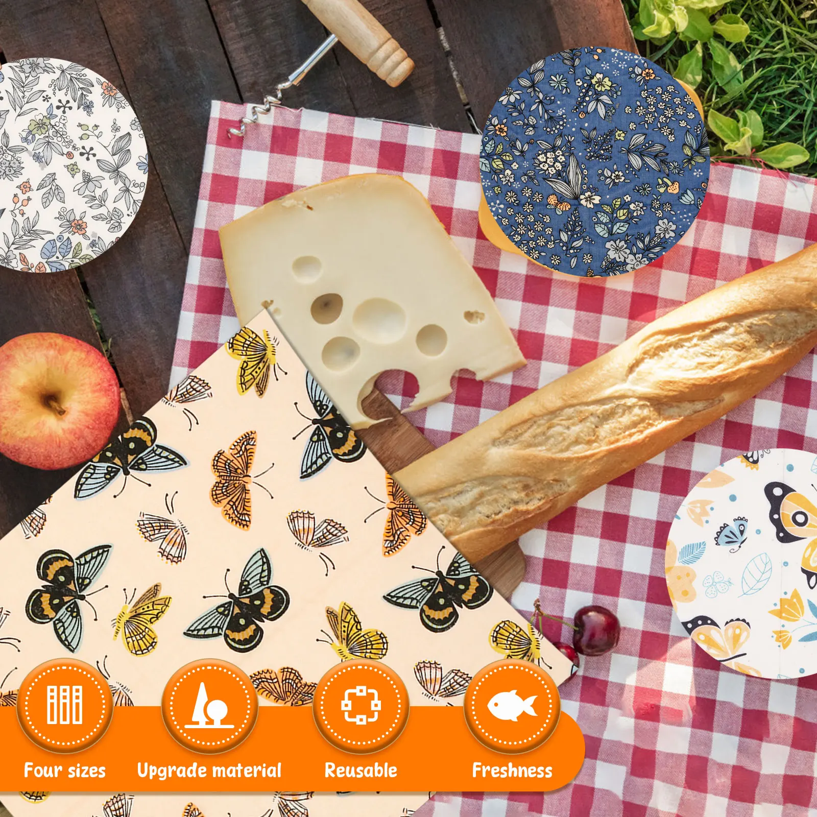 11-delige bijenwas voedselverp - Beeswax Wrap Reusable recensie en prijs