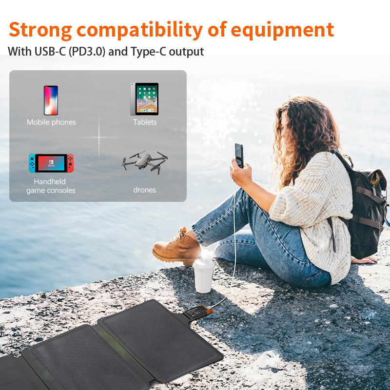 40W opvouwbaar zonnepaneel, zo - Solar Charger Panel Foldable recensie en prijs